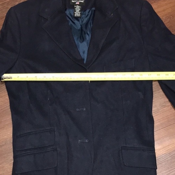 Ralph Lauren NWT Womens Polo Jeans Navy Blazer w/ Suede Elbow Detail Size Medium - Picture 9 of 12
